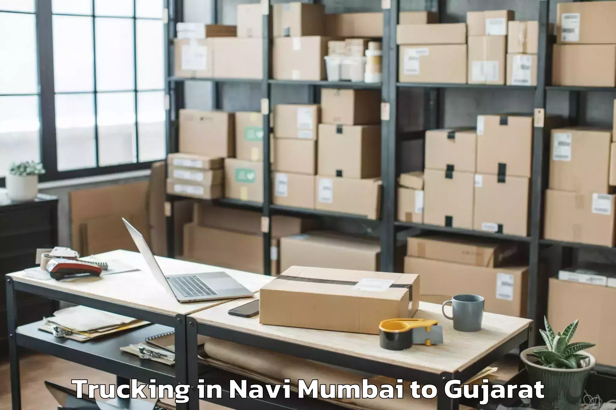 Comprehensive Navi Mumbai to Una Gir Somnath Trucking